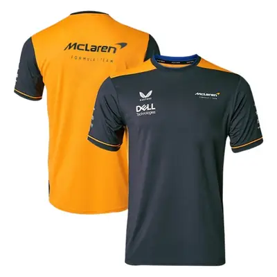 Racing Suit T-shirt F1 Quick-drying T-shirt McLaren Mercedes-Benz Martin Team Men's and Women's Short-sleeved Crewneck Top Customized