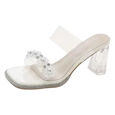 Transparent Crystal Heels Women's Sandals 2025