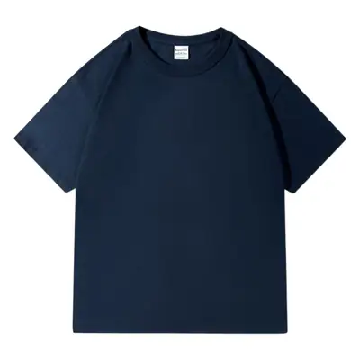 300g Cotton Grey Round Neck T-Shirt