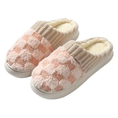 Women's Fleece Lined Couple Slippers Winter Warm
