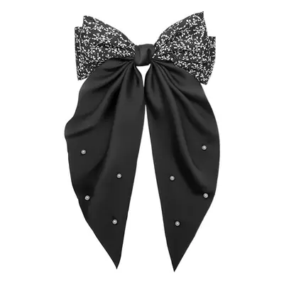 Black Retro Bow Hairpin for Women