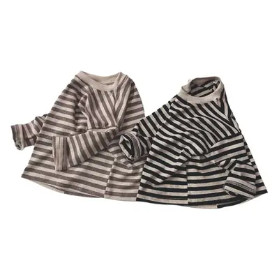 2026 Kids Striped T-Shirts Spring Long Sleeve Loose Fit