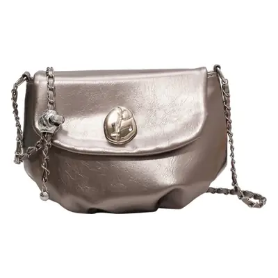 Women's Retro Chain Shoulder Messenger Bag Brown Leather