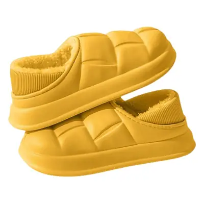 Pink Waterproof Thermal Slippers for Women Winter Indoor