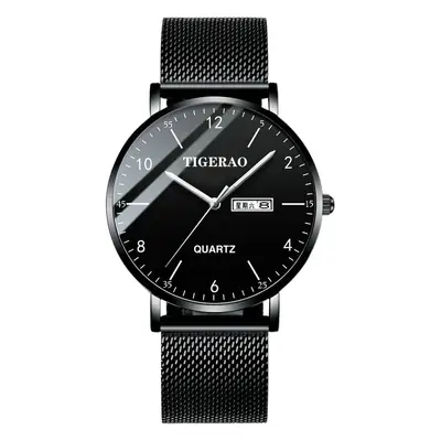 Automatic movement watch men's calendar waterproof luminous non-mechanical watch large dial cross-border new one-piece delivery