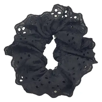 French Lace Hair Ring with Hollow Pattern & Color Options