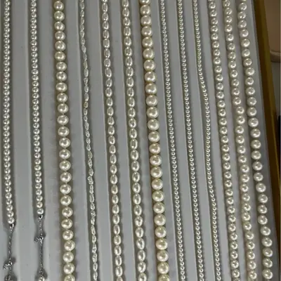 Natural Pearl Water Drop Beads Silver Earrings