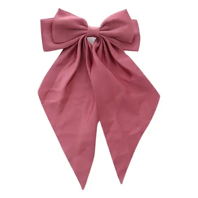 Black Bow Hairpin with High-Grade Satin Ribbon