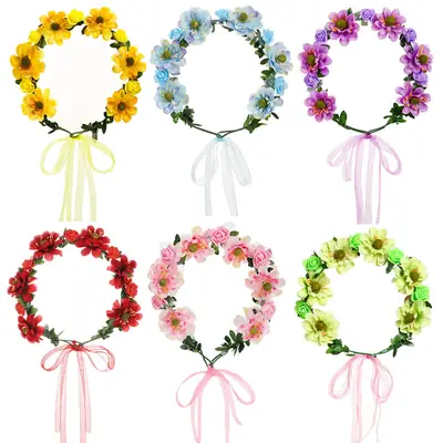 Korean-style Floral Hairband for Girls Wedding Dress