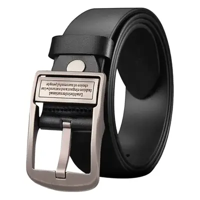 New Men's Genuine Leather Pin Buckle Belt Brown Black