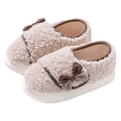 Women Cotton Slippers Autumn Winter Non-Slip Heel