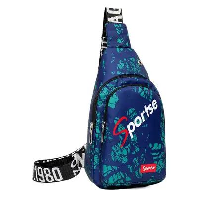 Men Floral Korean Style Chest Bag Shoulder Messenger
