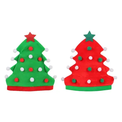 Cangyan Red Green Christmas Tree Hats 2023