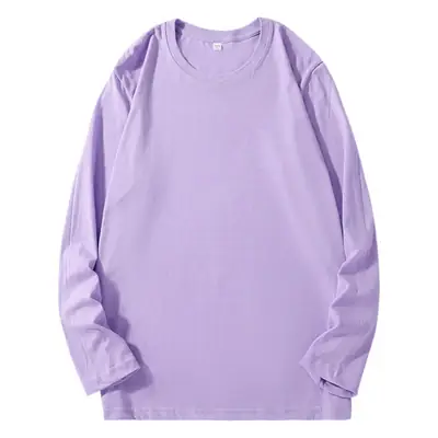 180g Combed Cotton Yellow Long Sleeve Sweatshirt