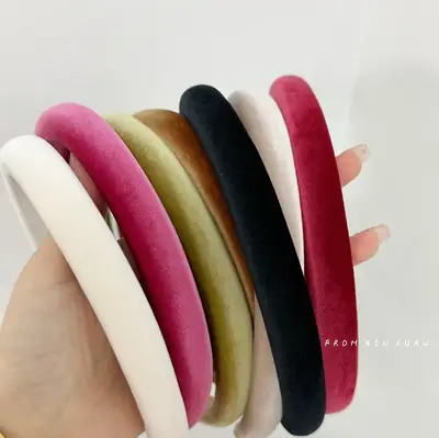 Retro Velvet Skull Top Hair Bands for Women
