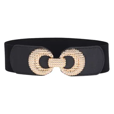 Elastic Belt with 8-Shaped Buckle Brown