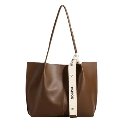 Retro Brown Women's Tote Bag 2023 Winter New Fashion