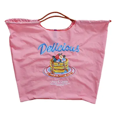 Single Embroidery Shoulder Bag with Floral Design