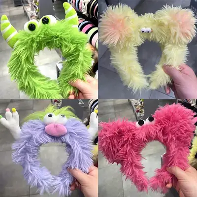 Plush Yellow Heart Hair Clip for Girls
