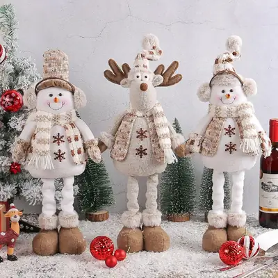 Knitted Christmas Snowmen Doll Set 2023