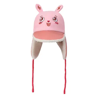 Pink Rabbit Ear Hat for Boys Girls Winter Warm Duckbill Hat