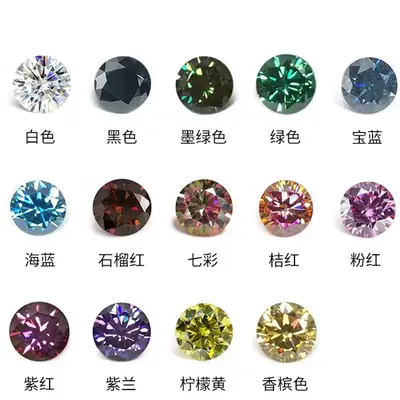 Color Round Naked Diamonds 3 Karat 2 Karat 1 Karat 80 Points
