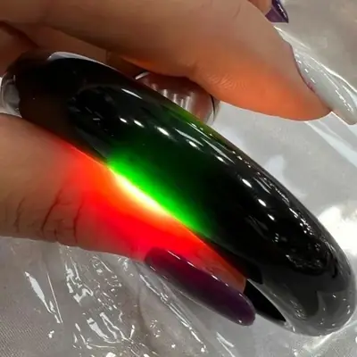 Black Ice Jade Quartz Bracelet Light for Men Women