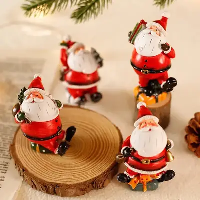 Santa Claus Snowman Decorative Christmas Ornament Mini Decor