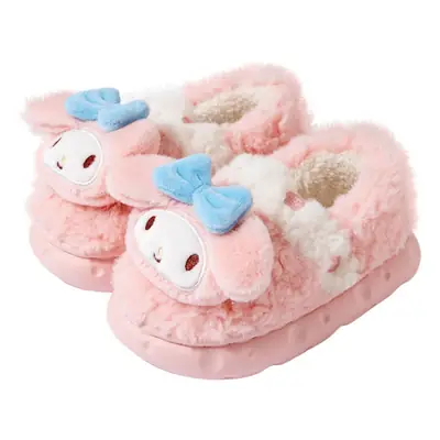 Hello Kitty Cotton Slippers Winter Girls Warm Sanrio