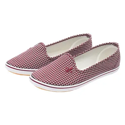 Women Red Ginkgo Slip-On Casual Shoes