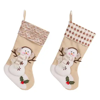 Snowman Christmas Socks Gift Bag Large Wholesale