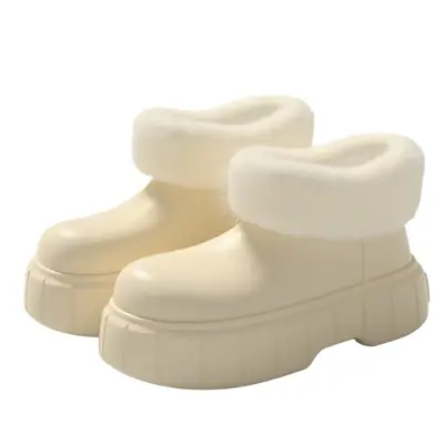 Women's Fleece-Lined Waterproof Winter Slippers