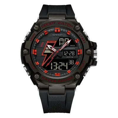 Sanda Waterproof Men's Digital Sport Watch Black