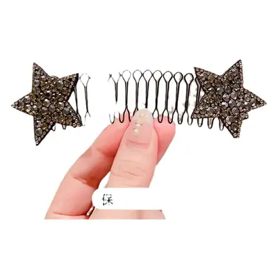 Rhinestone Hair Comb for Women Broken Hair Fix