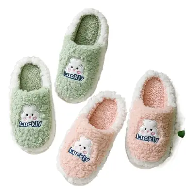 Women's Cotton Plush Slippers Winter Warm Indoor