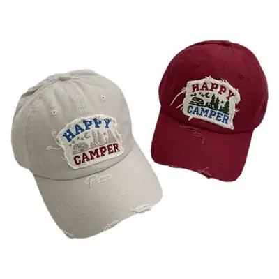 American Retro Baseball Caps for Women Washable Wide Brim