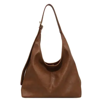 2023 Korean Style Brown Leather Shoulder Bag