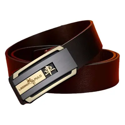 Men's Automatic Toothless Belt Buckle Black