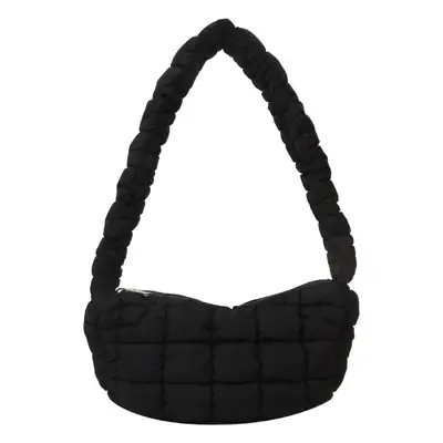 Black Quilted Shoulder Bag for Women 2023