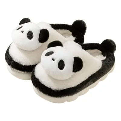 Pig dad children's slippers autumn and winter Boys Girls cotton slippers children medium and big children indoor home plush slippers