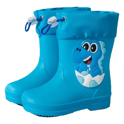 Fengqingfan children's rain boots for boys and girls children's rain boots non-slip girt waterproof children's cartoon student water shoes