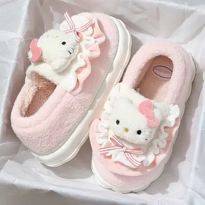 Coolomi Sanrio Women's Blue Winter Cotton Slippers