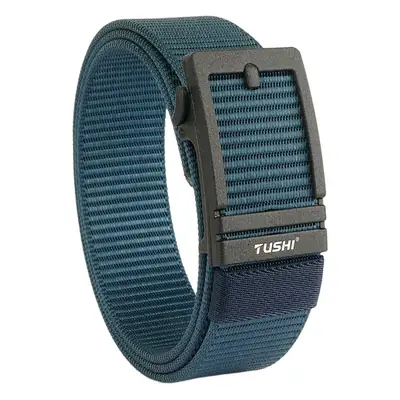 Men's Tushi Nylon Belt with Metal Buckle Green