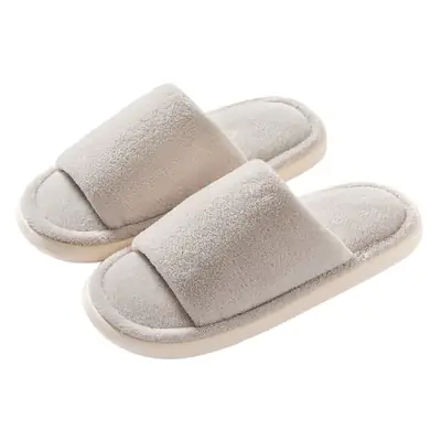 Cotton slippers autumn and winter plush office slippers indoor home warm mute wholesale one-piece delivery