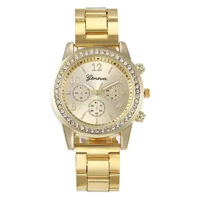 Women's Silver Crystal Dial Chronograph Wristwatch Set