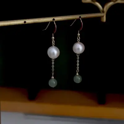 Vintage Pearl Earrings for Women Korean Style