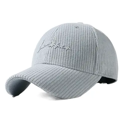 Women's Brown New Corduroy Baseball Cap Autumn Winter Warm Casual