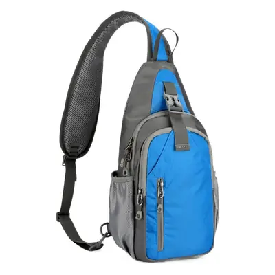Blue Waterproof Crossbody Backpack for Men Women