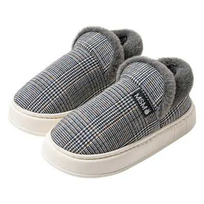 Older Men Cotton Warm Slippers Winter Indoor Non-Slip