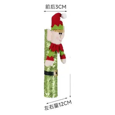 Velvet Elf Couple Christmas Decorations Set of 4